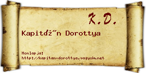 Kapitán Dorottya névjegykártya